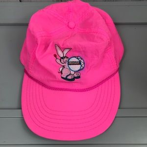 VTG ENERGIZER Bunny Embroidered Pink Snapback Hat